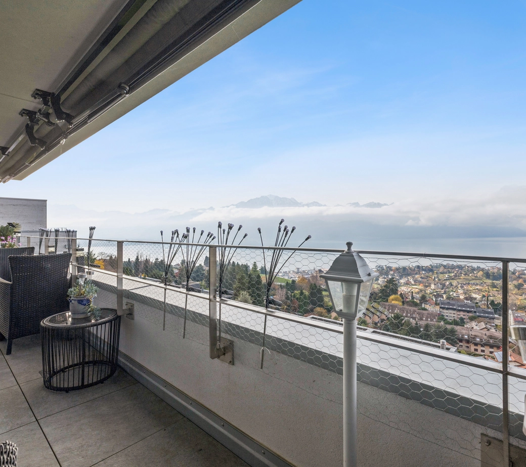 Appartement d’exception avec panorama lac & montagnes