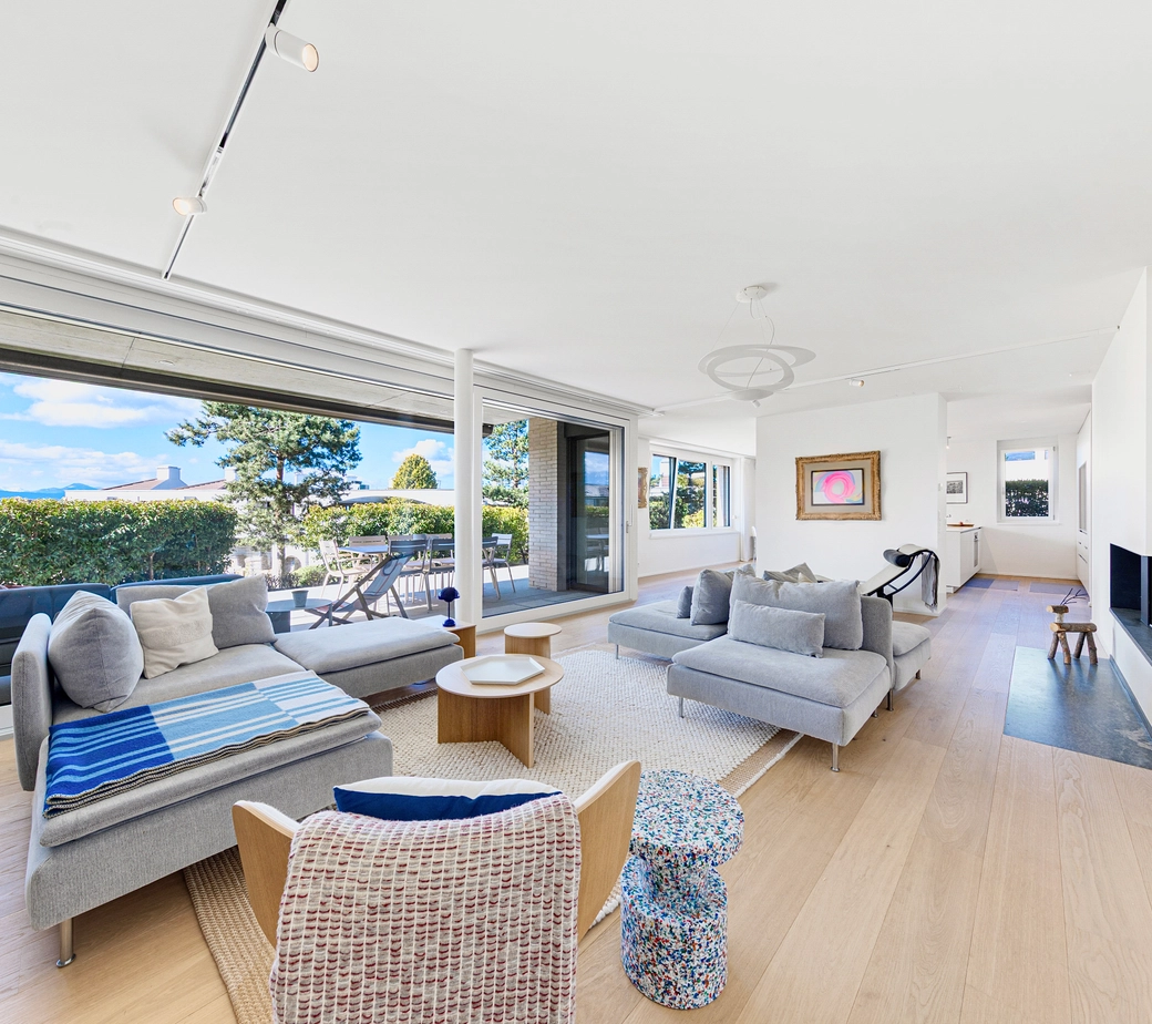 Appartement 7.5p de standing avec jardin & proche des rives