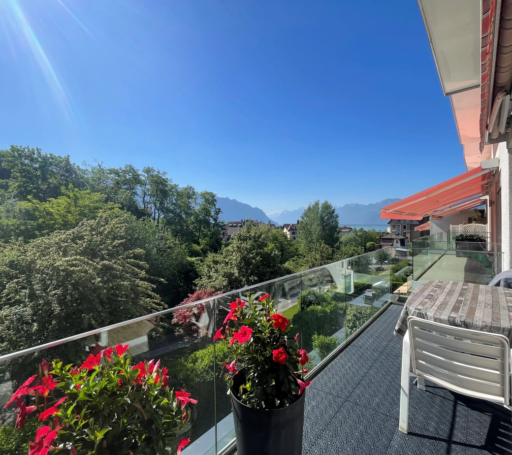 APPARTEMENT LOUE DE 5,5 PIECES AU DERNIER ETAGE DANS UN QUARTIER TRES CALME AVEC TRES BELLE VUE - POUR INVESTISSEURS