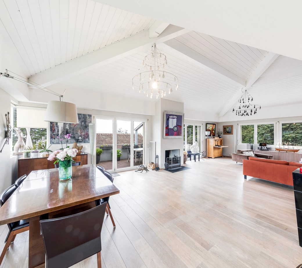 Penthouse 8 pièces, vue panoramique, calme, avec studio indépendant