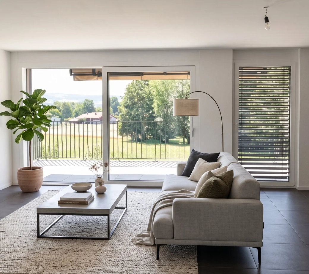 Appartement à vendre à Ursy - 4.5 pièces de 100 m2 avec terrasse et vue sur la campagne