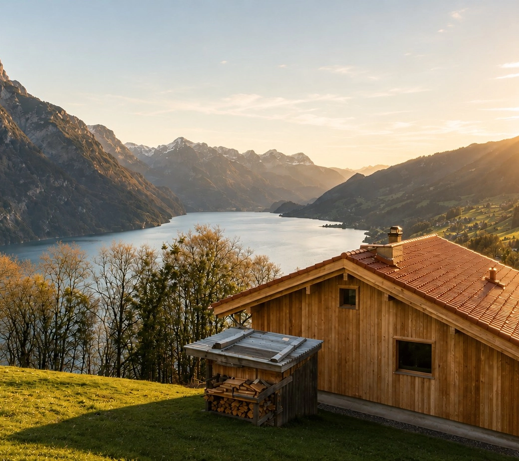 Charmantes Einfamilienhaus mit Seeblick in Filzbach