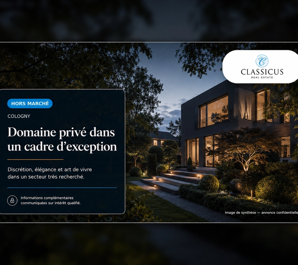 Hors marché — Domaine privé confidentiel à Cologny