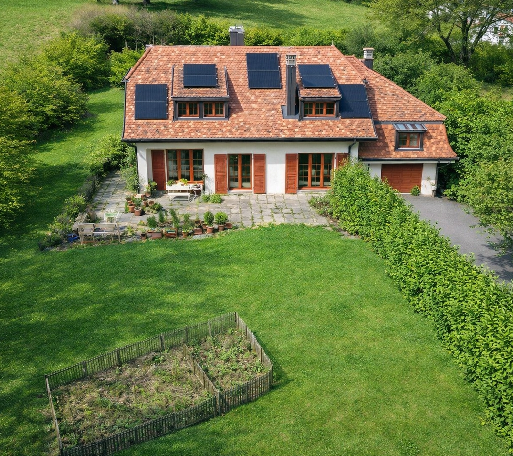 Grand jardin arboré, cadre bucolique