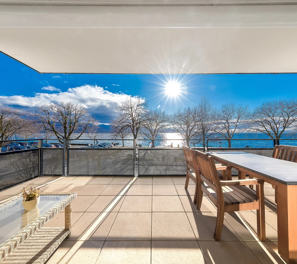 Appartement de prestige face au lac au cœur de Lutry
