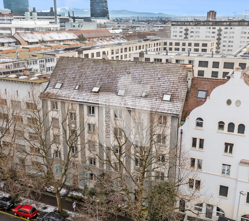 Helle und grosszügige 4.5-Zimmer-Wohnung mit Balkon und Gemeinschaftsgarten – nahe Badischer Bahnhof und Langen Erle