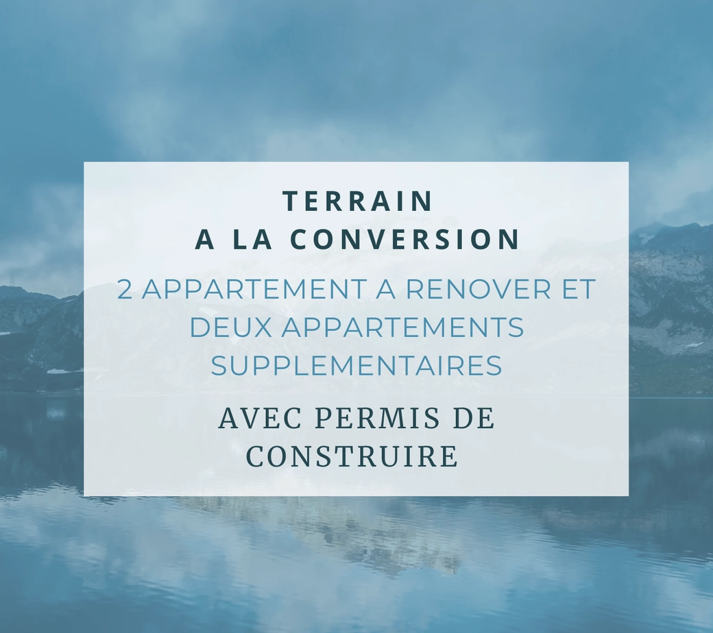 Superbe projet de 4 appartements avec permis de construire