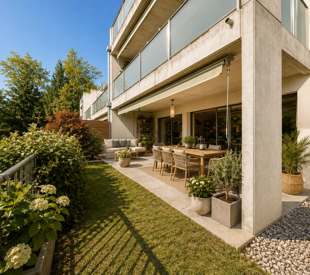 Superbe appartement familial avec balcon-jardin et vue dégagée