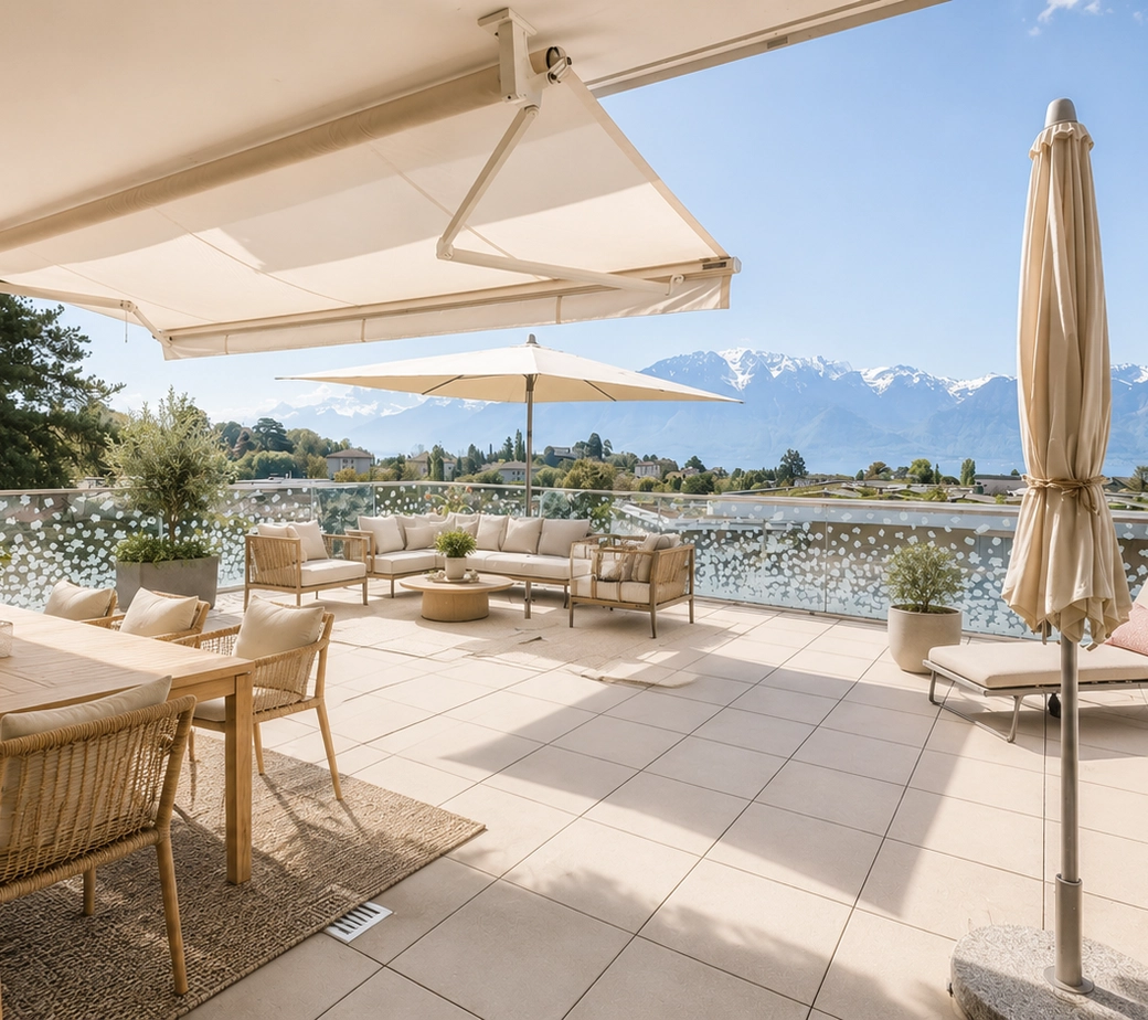 Appartement avec vue splendide à La Tour-de-Peilz de 60 m²