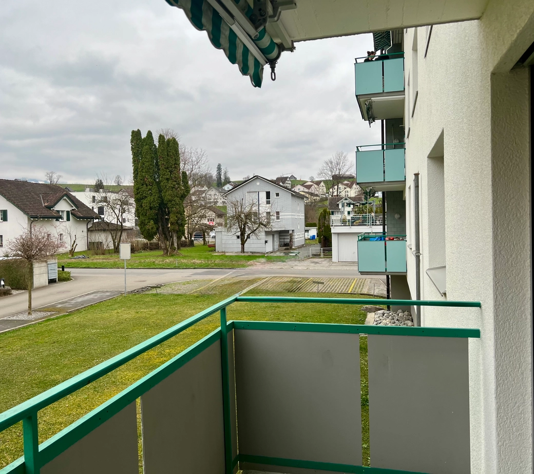 Helle 3.5-Zimmer-Hochparterrewohnung mit Balkon