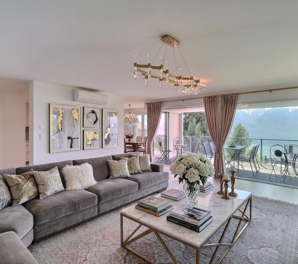 SUPERBE APPARTEMENT DE 4.5 PIECES A CHERNEX - MONTREUX AVEC TRES BELLE VUE PANORAMIQUE
