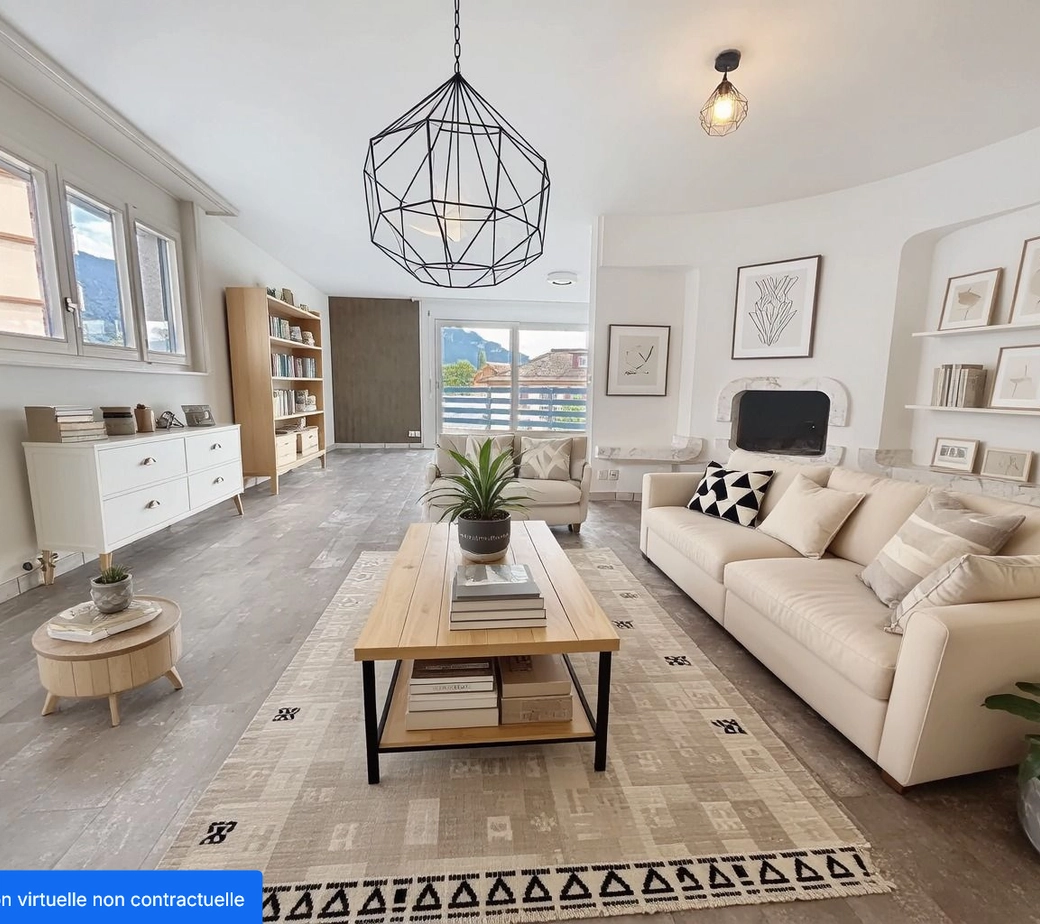 Appartement avec 2 balcons et face au port de Clarens