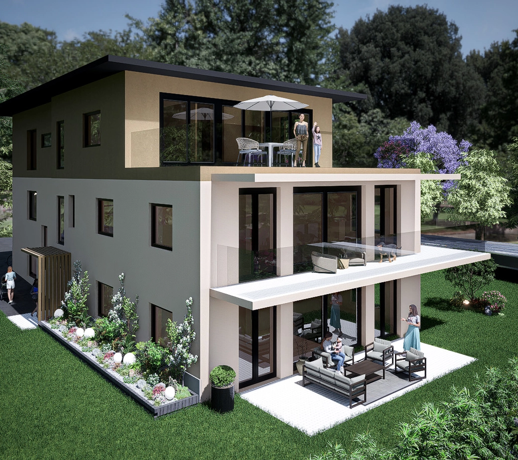 Appartement à vendre sur plans avec jardin à Prilly