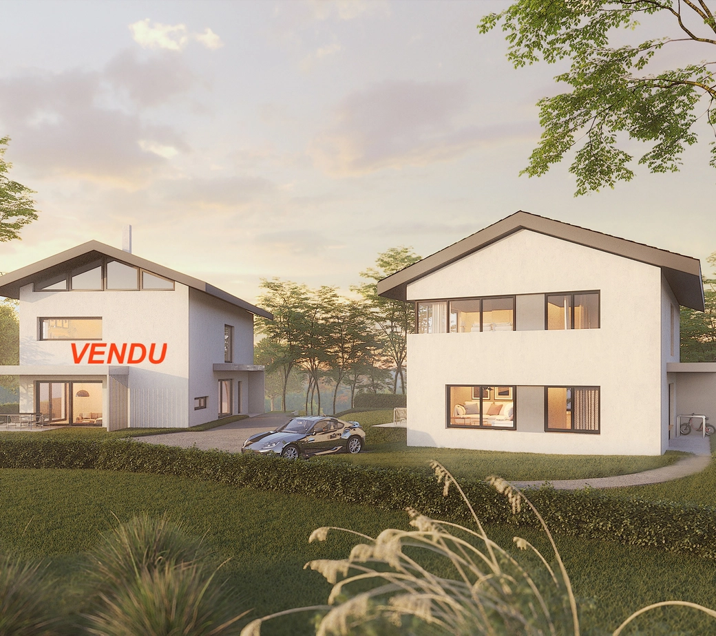 Savigny (VD) – Deux villas contemporaines sur une magnifique parcelle de 2’000 m²