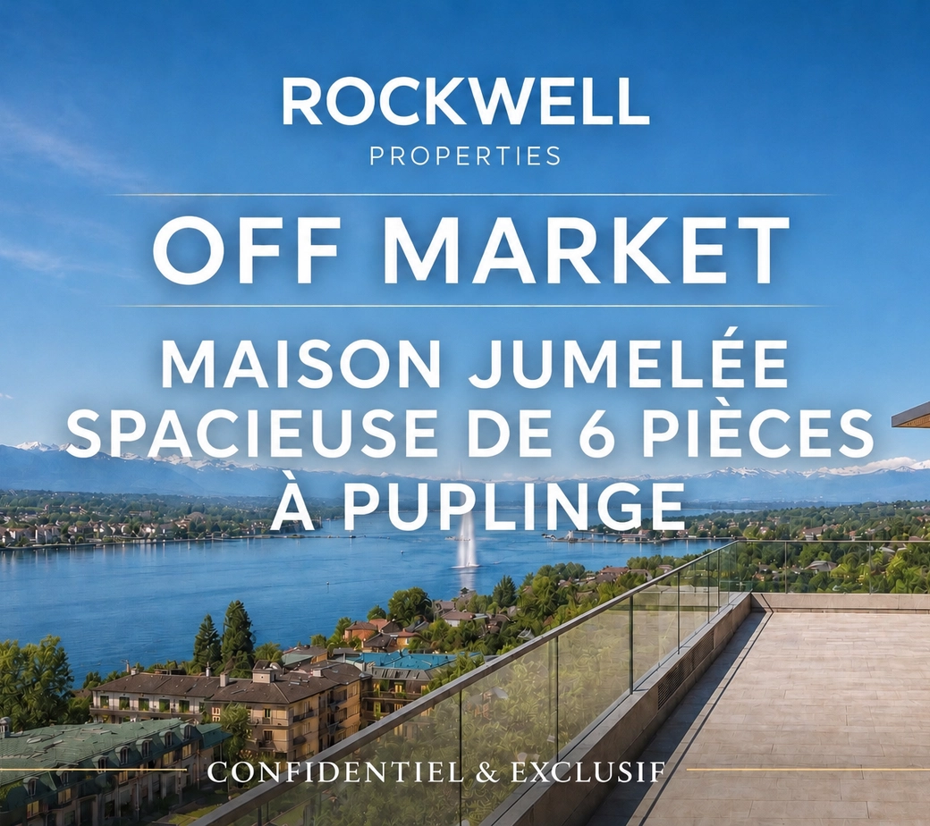Maison jumelée spacieuse de 6 pièces à Puplinge