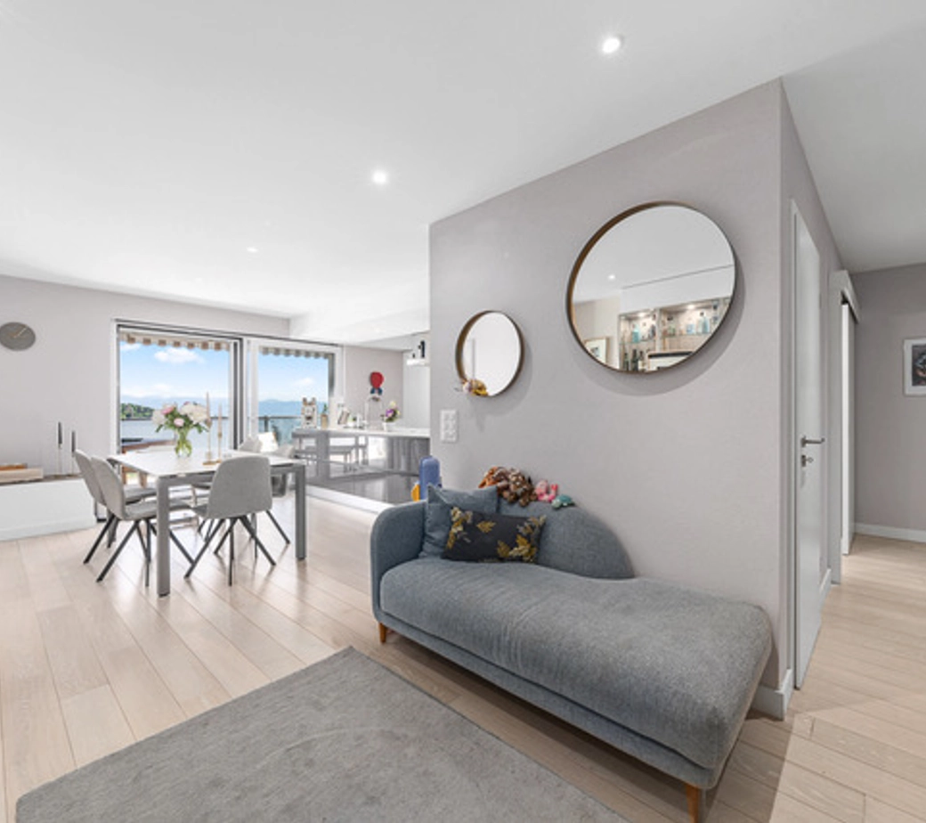 Magnifique duplex contemporain avec vue imprenable sur les Alpes