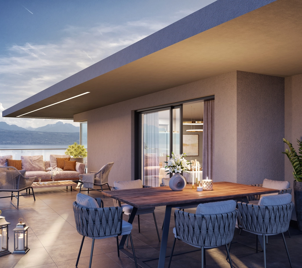 PULLY - PROMOTION EN COURS DE CHANTIER - APPARTEMENT(A.32/2EME ETAGE) VUE LAC ET LES ALPES