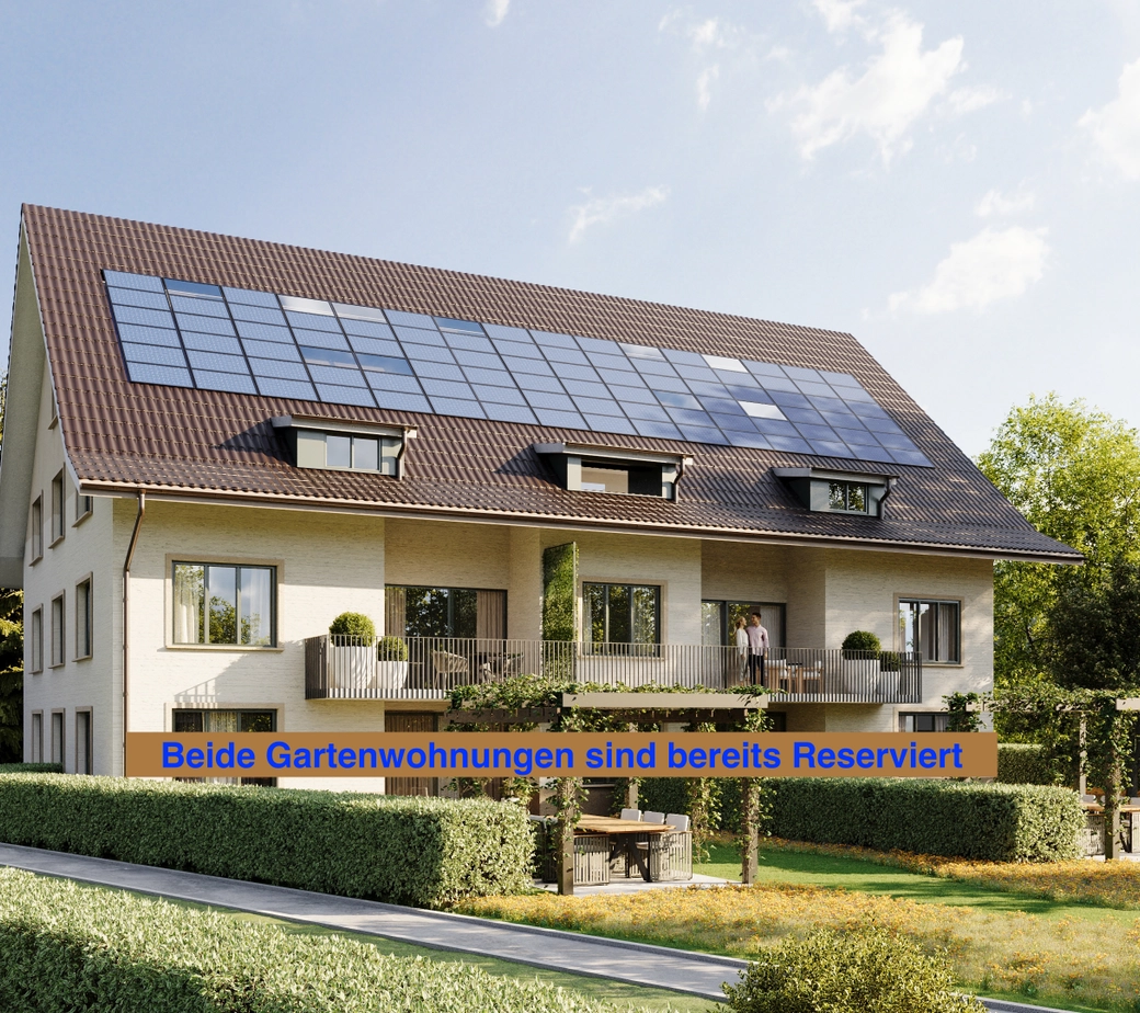 Moderne Gartenwohnung mit grossem Garten
