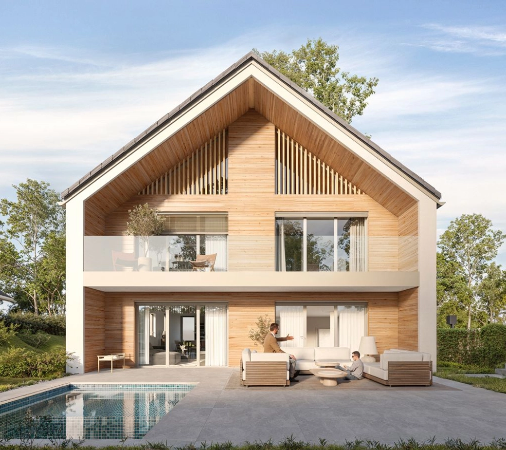 Nouveau : villa contemporaine sur plan dans les environs de Nyon