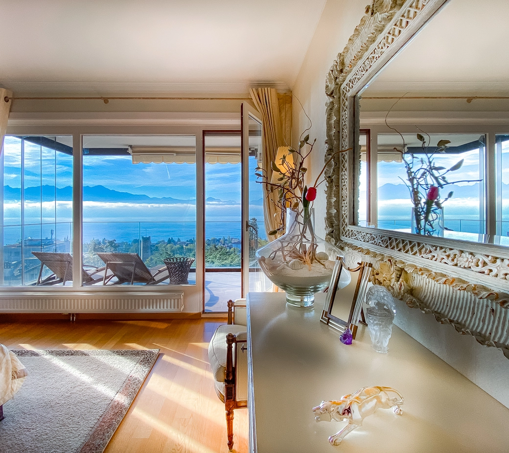 Appartement d'exception dans un des plus beaux quartiers de Lausanne avec vue imprenable sur le lac