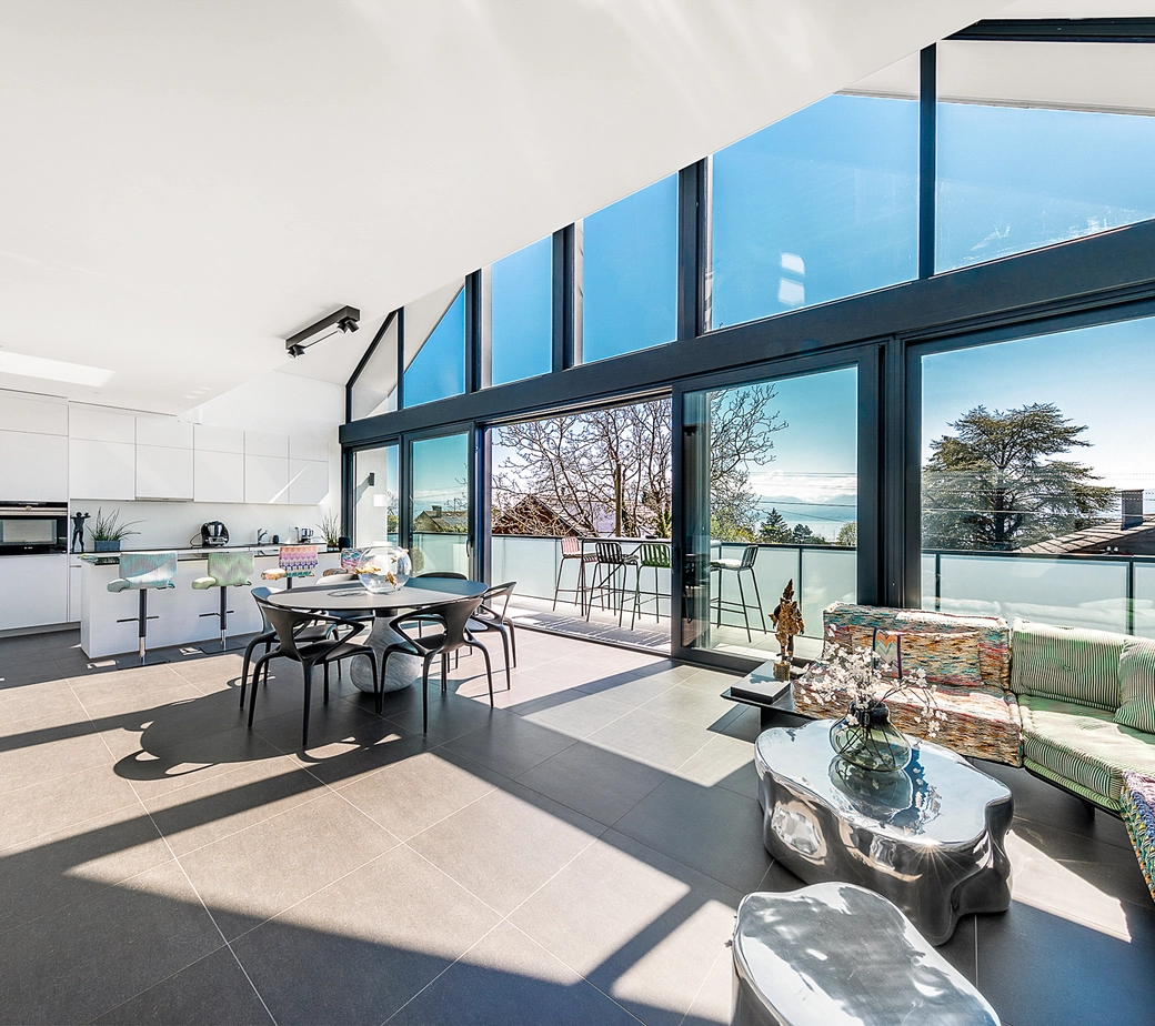 Splendide maison neuve avec vue sur le lac dans les beaux quartiers de Morges