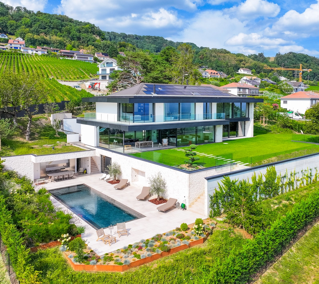 Prestigieuse villa contemporaine neuve à Mont-sur-Rolle