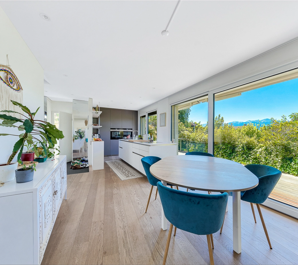 RARE : Élégante villa contemporaine dans un quartier résidentiel de Pully