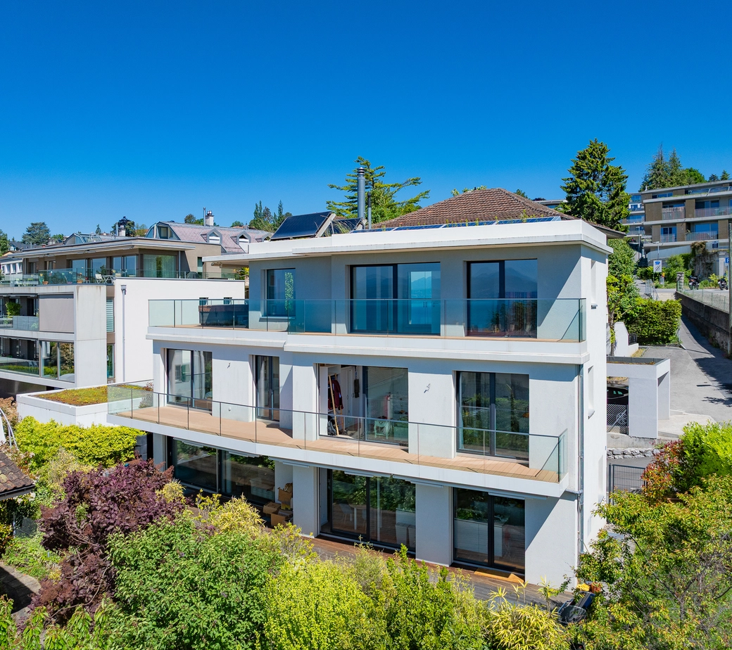 RARE : Élégante villa contemporaine dans un quartier résidentiel de Pully