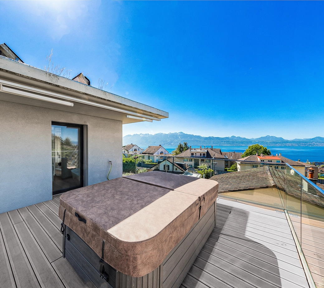 RARE : Élégante villa contemporaine dans un quartier résidentiel de Pully
