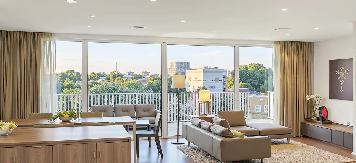 Attique unique et lumineux avec vue panoramique en centre-ville