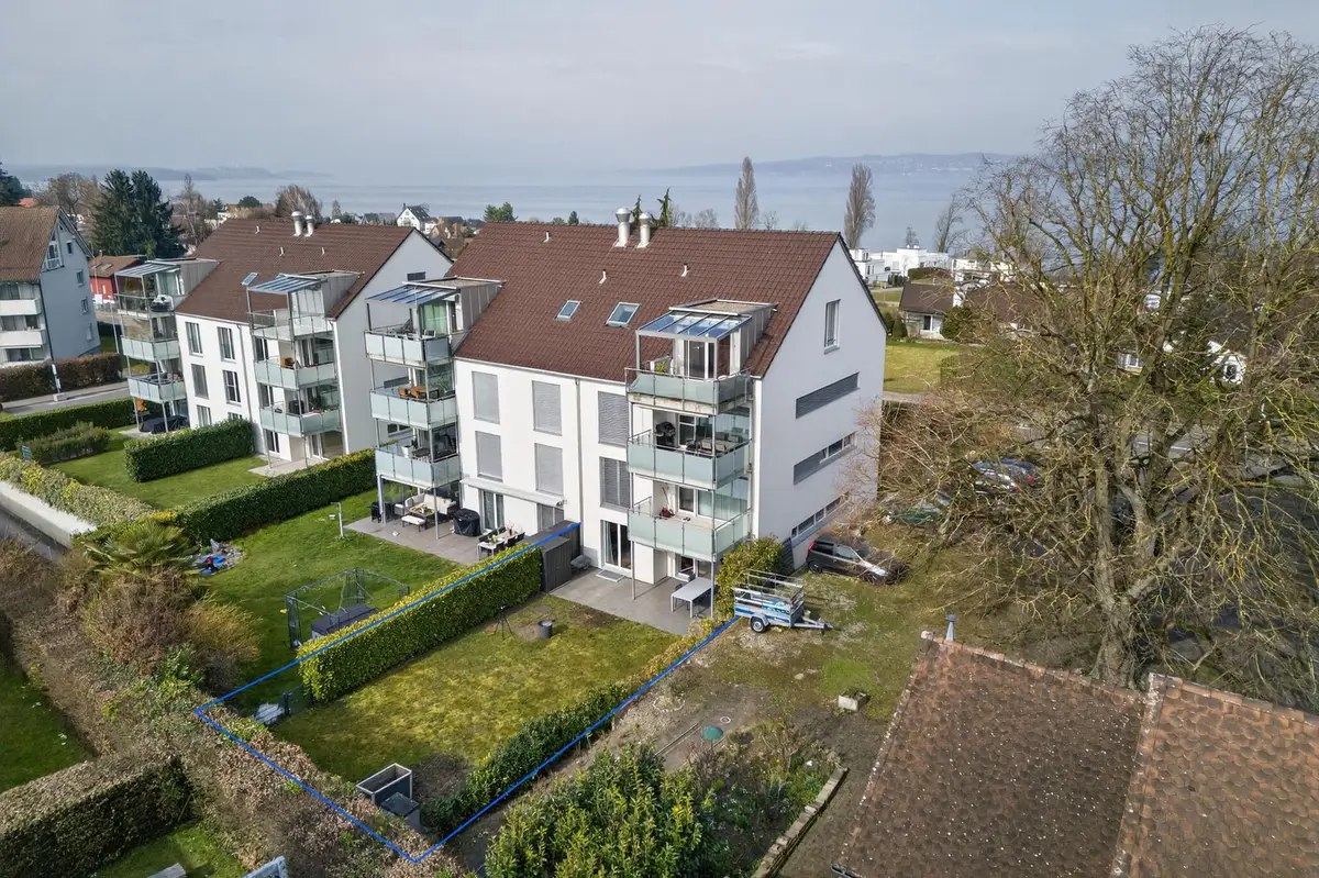 Moderne 3.5 Zimmer Gartenwohnung an sonniger Lage und See nähen