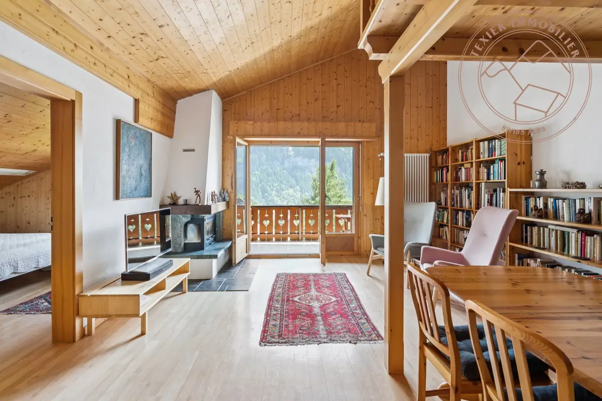 Magnifique appartement 4 pièces avec mezzanine et vue exceptionnelle à Champéry