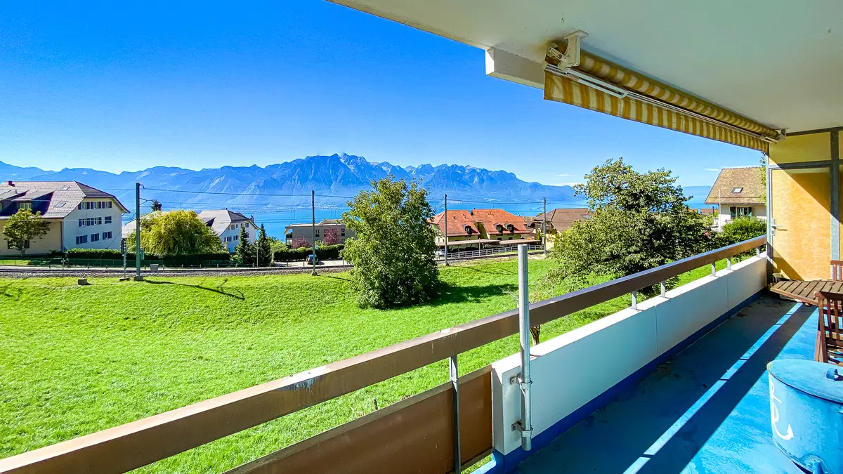 Très jolie vue depuis les hauteurs de Chernex - appartement 2.5 pièces