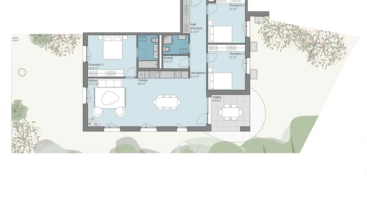 PLUS QUE 4 LOTS DISPONIBLES -  Prilly Buissonnière - 4,5 PIECES REZ-DE-JARDIN
