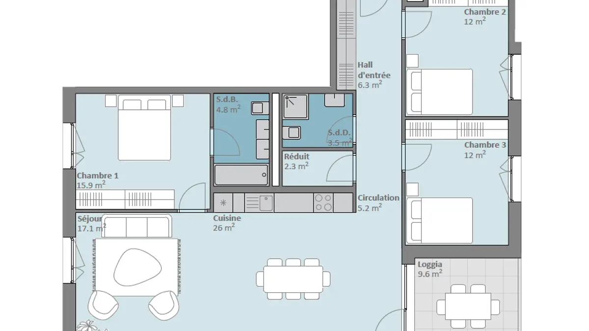 PLUS QUE 4 LOTS DISPONIBLES - Prilly Buissonnière - 4,5 PIECES 1ER ETAGE