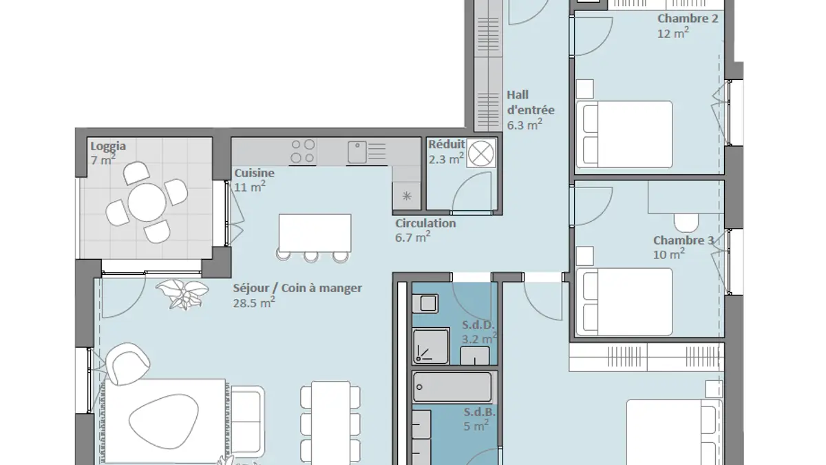 PLUS QUE 4 LOTS DISPONIBLES - Prilly Buissonnière - 4,5 3EME ETAGE