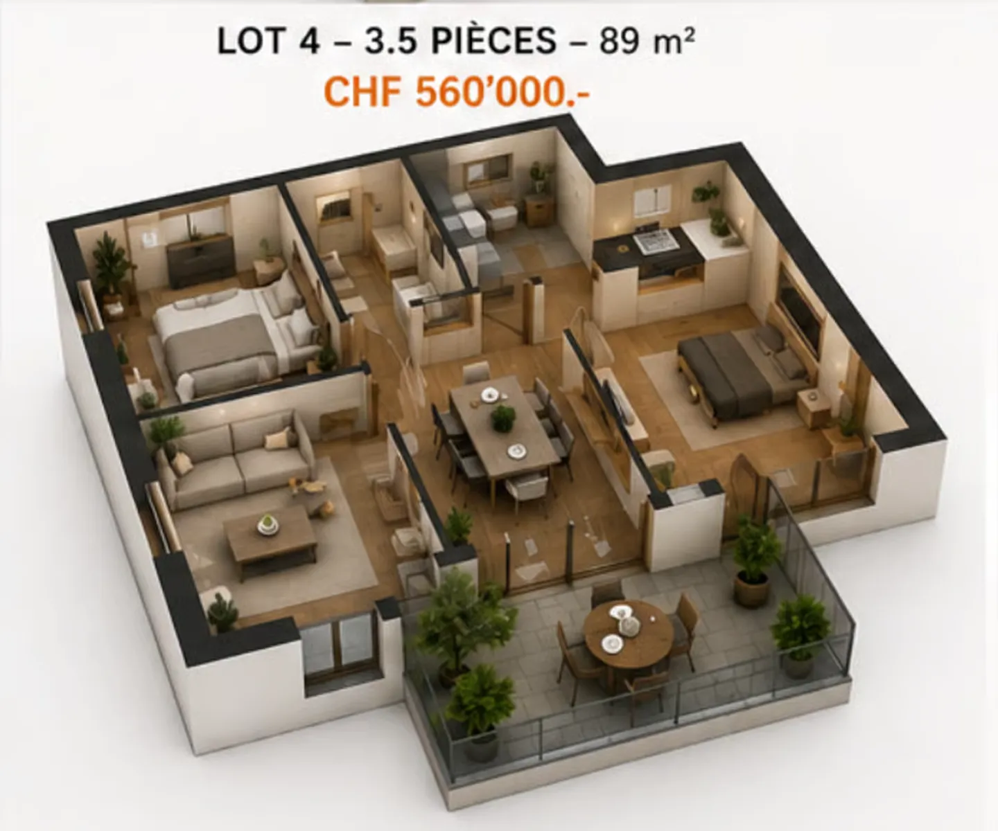 Außergewöhnliches Immobilienprojekt im Herzen von Cheiry / 6 PPE-Wohnungen - Foto 5 von 10