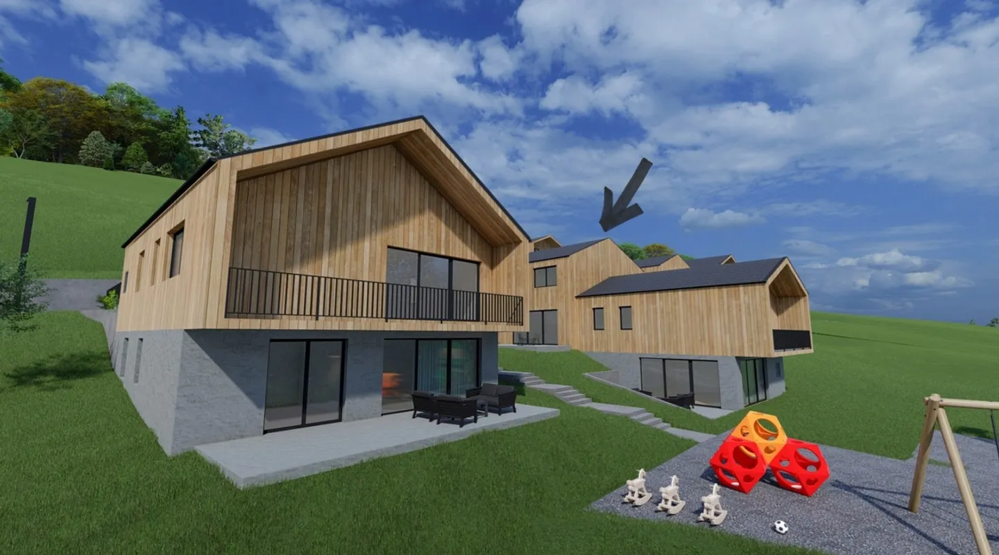Magnifica Villa-Chalet a Schiera con 4,5 Camere a Vérossaz - Foto 3 di 12