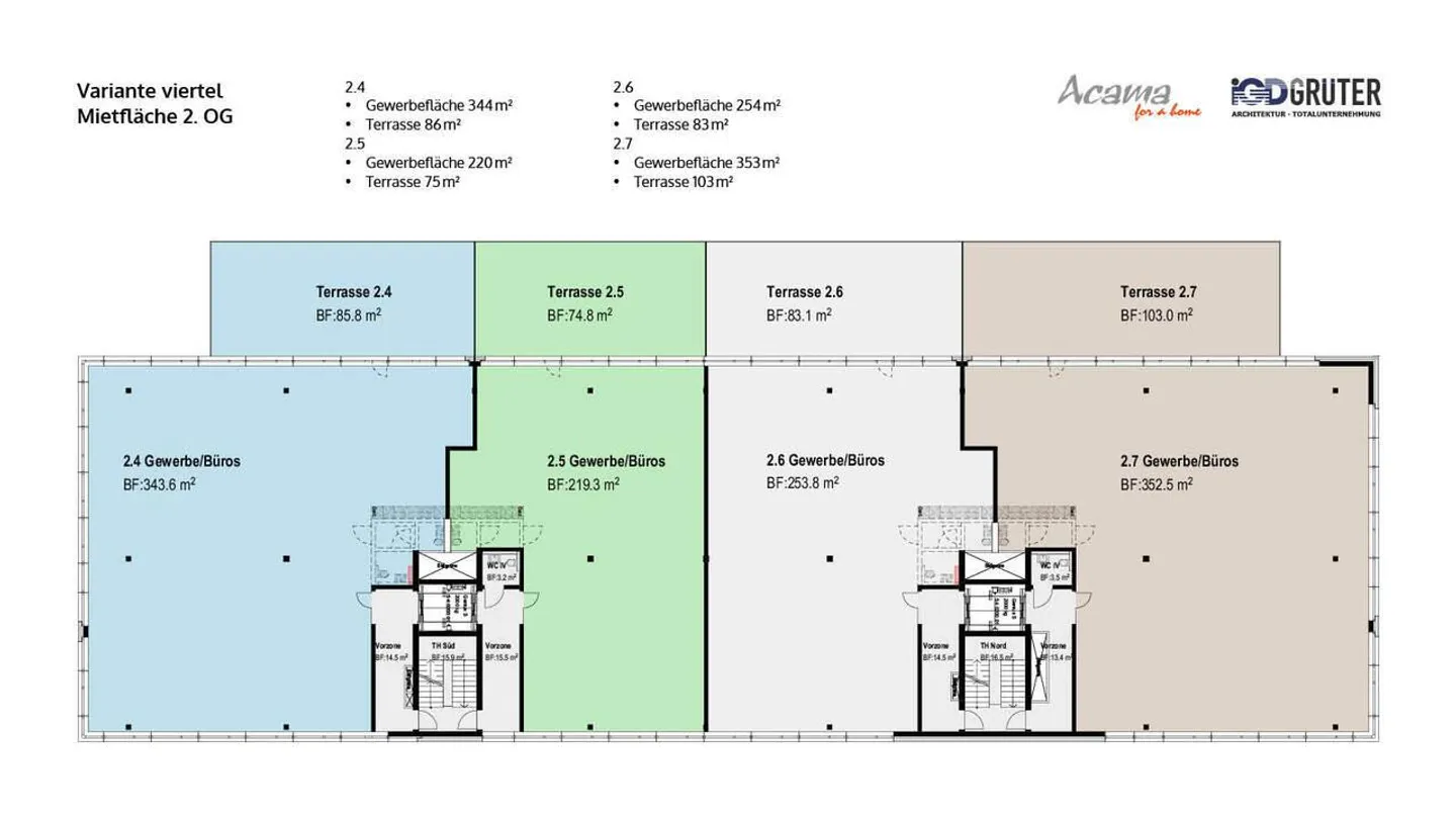 220 m² Gewerbefläche mit Terrasse im Gewerbepark Reussegg Luzern Nord - Foto 6 von 7