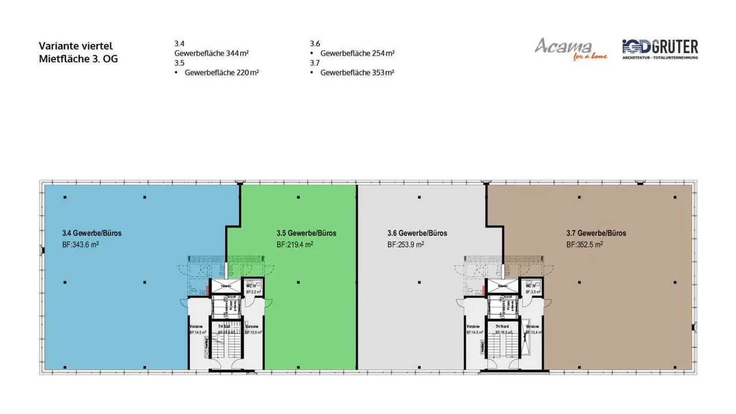 220 m² Gewerbefläche mit Terrasse im Gewerbepark Reussegg Luzern Nord - Foto 7 von 7