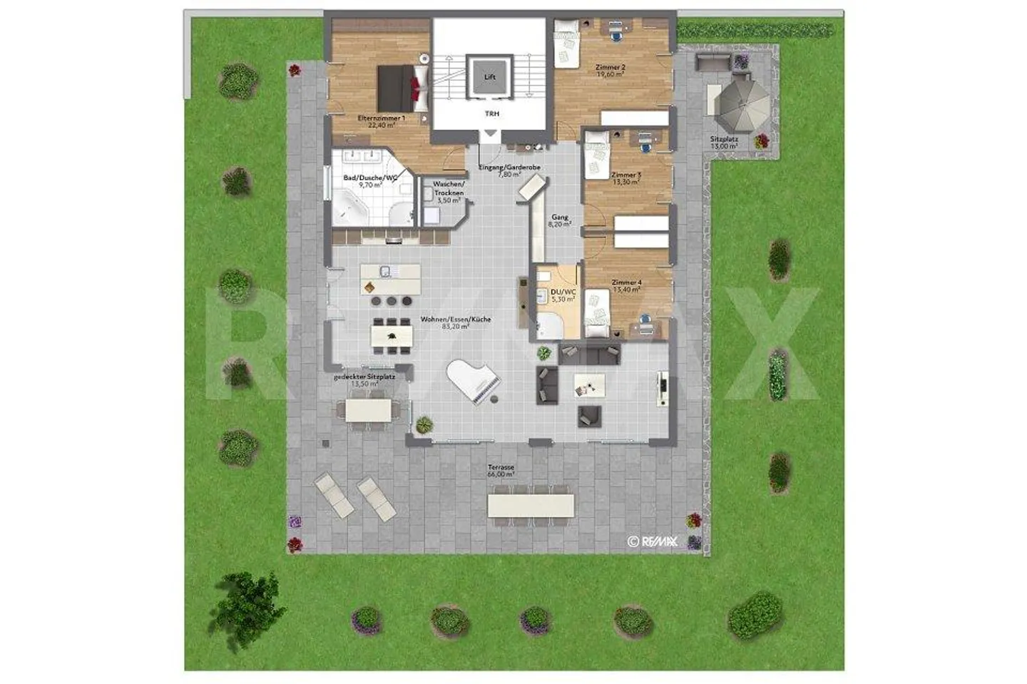 BRIGHT AND STYLISH 5 ½-ROOM GARDEN APARTMENT WITH OVER 230 m² OF OUTDOOR SPACE - Photo 12 of 12