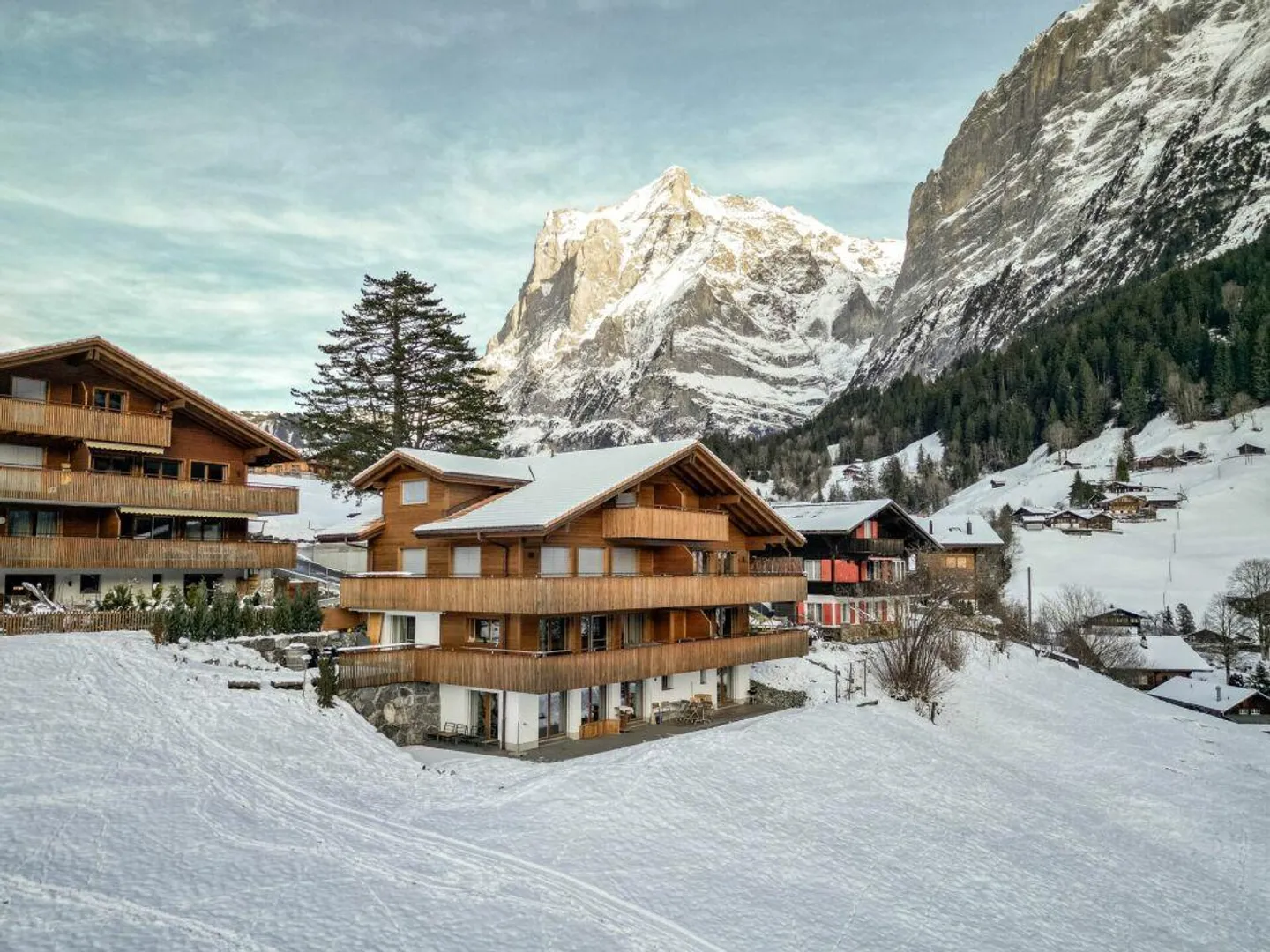 Grindelwald : Appartement de vacances calme de 3,5 pièces avec balcon et jardin... - Photo 1 sur 18