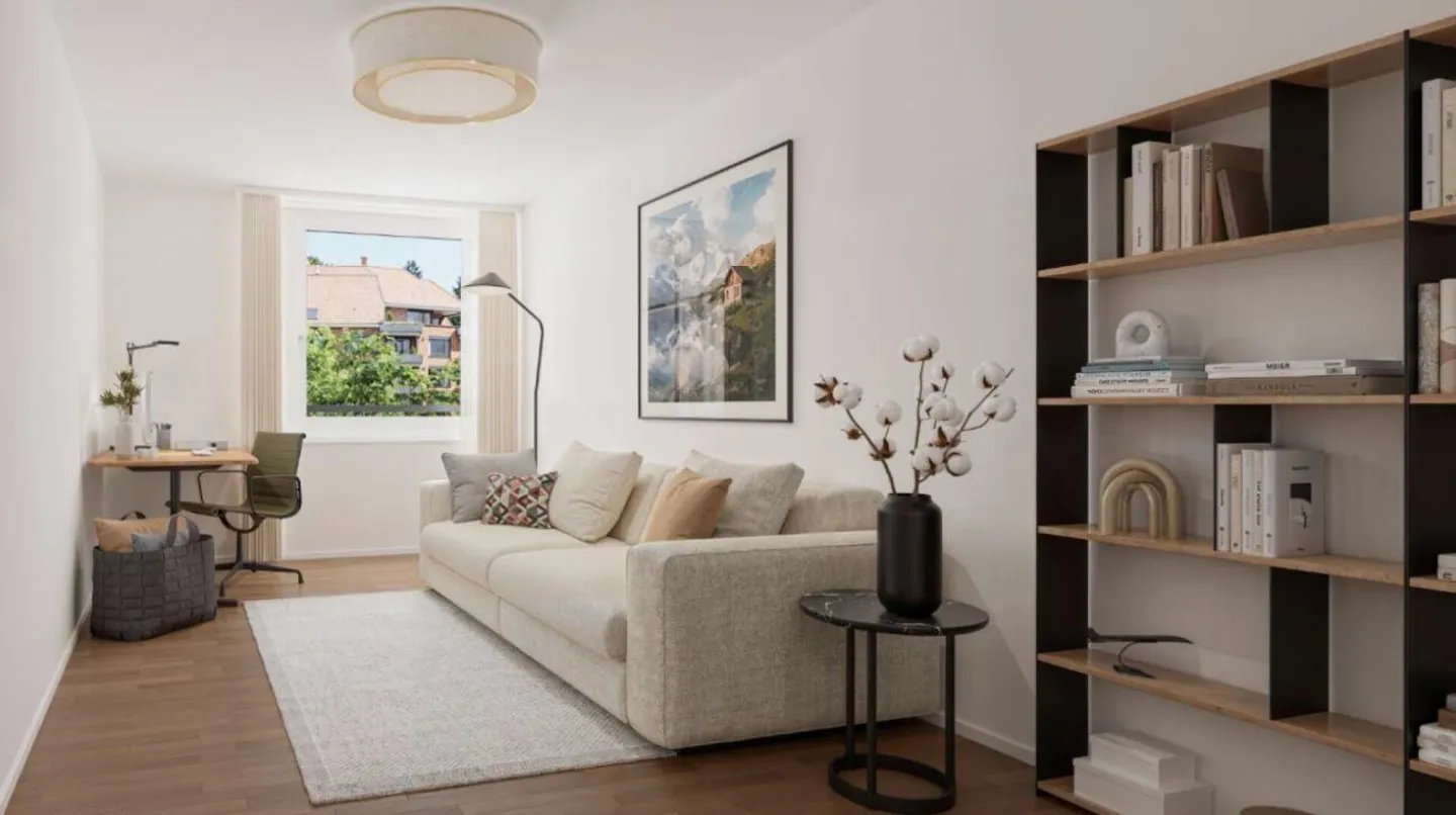 Première occupation après rénovation complète - Appartement moderne de 3.5 pièces à Opfikon - Photo 2 sur 8