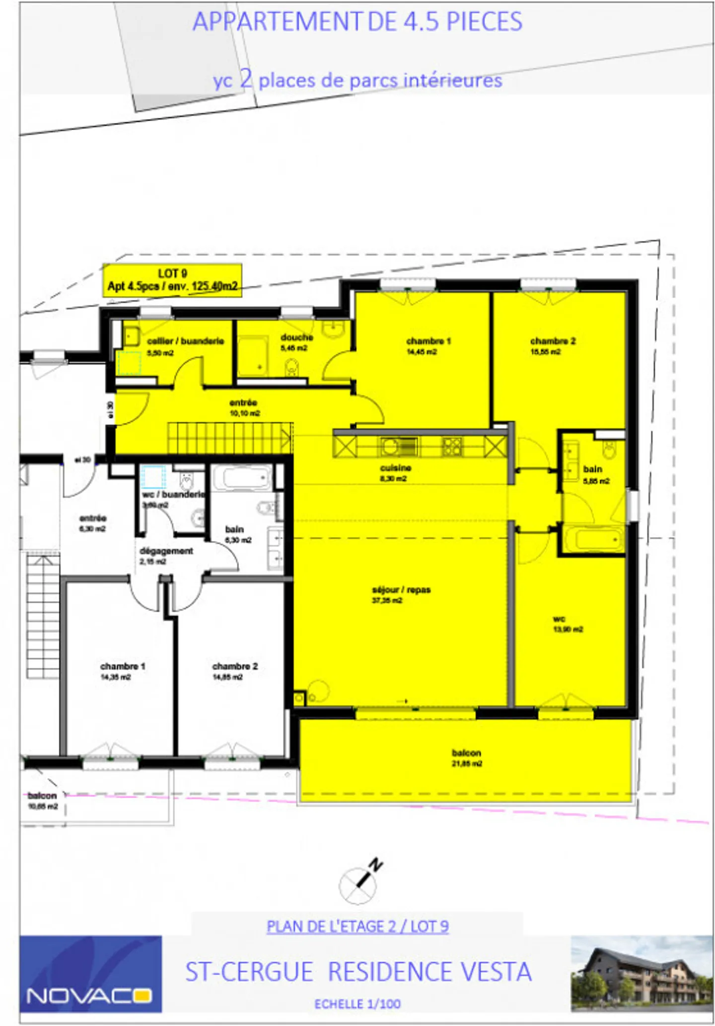 New 4.5-room apartment of 170m2 on 2 levels - VESTA Residence in Saint-Cergue - Photo 1 of 9