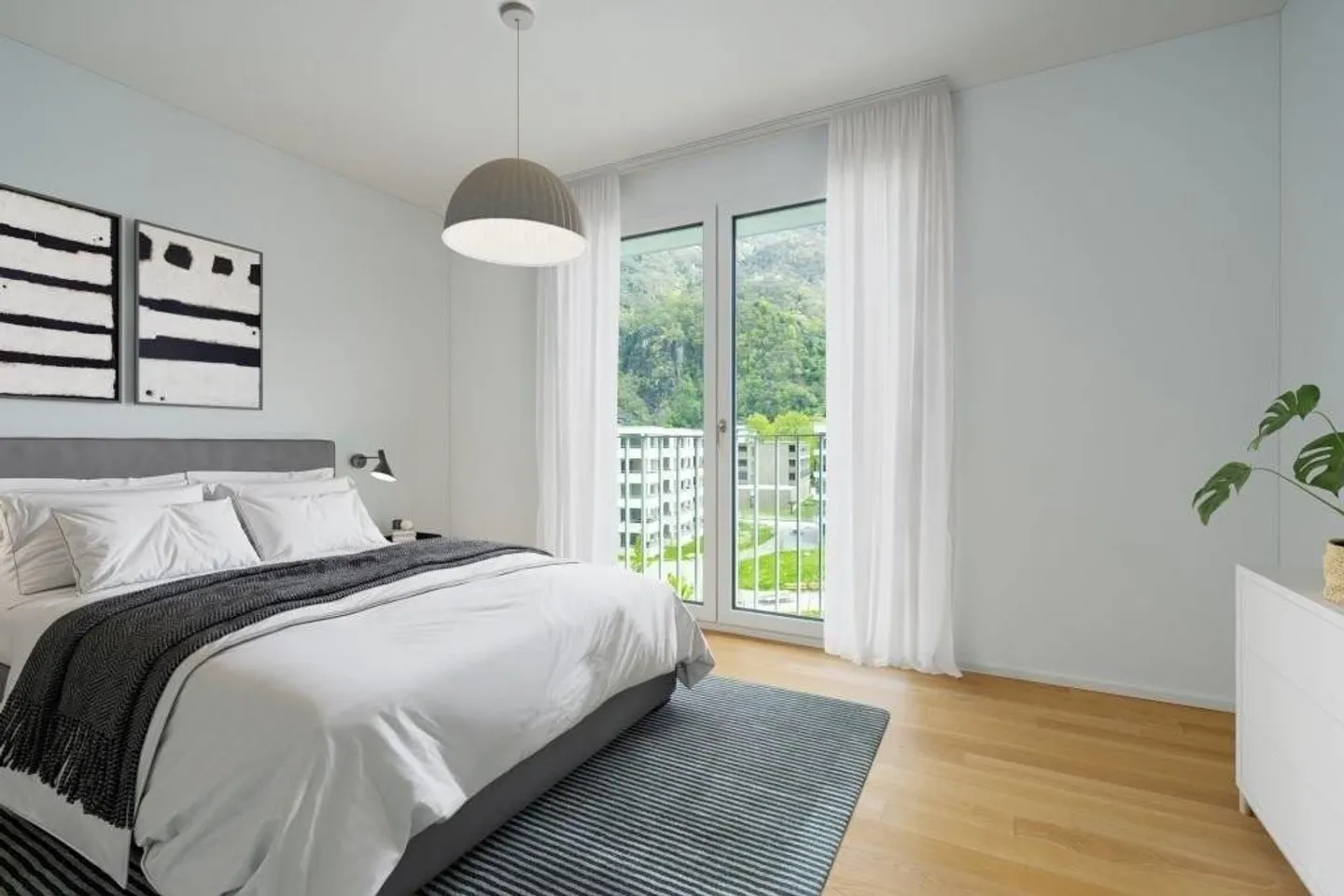 We rent bright and modern 4.5 rooms with private garden - Photo 3 of 8