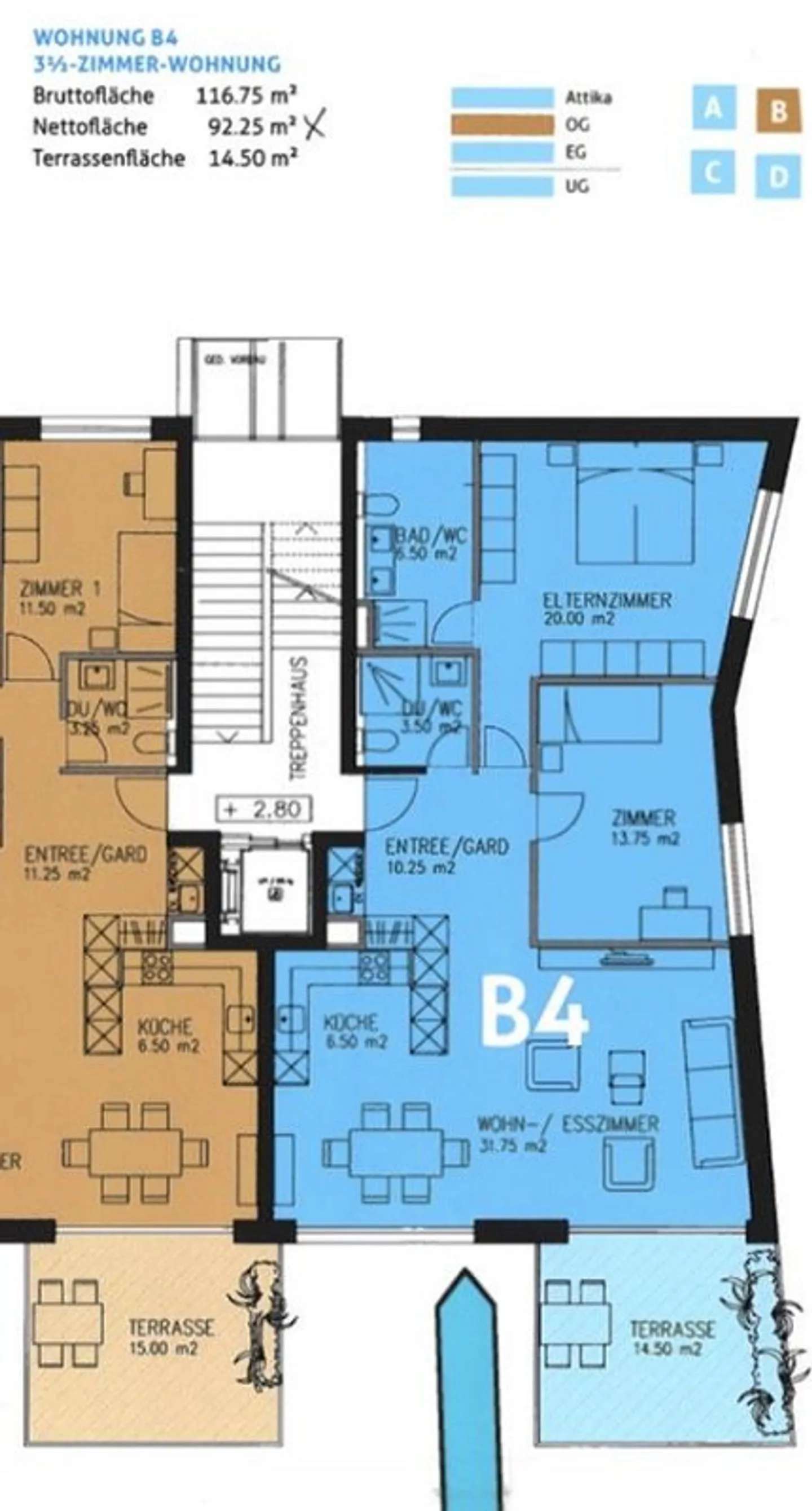 Modern 3.5-room apartment with sunny south terrace - Photo 13 of 13