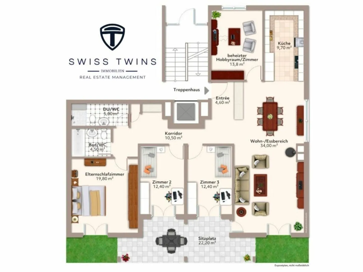 5 pièces de bonheur avec jardin - Votre paradis familial à Winkel - Photo 12 sur 13