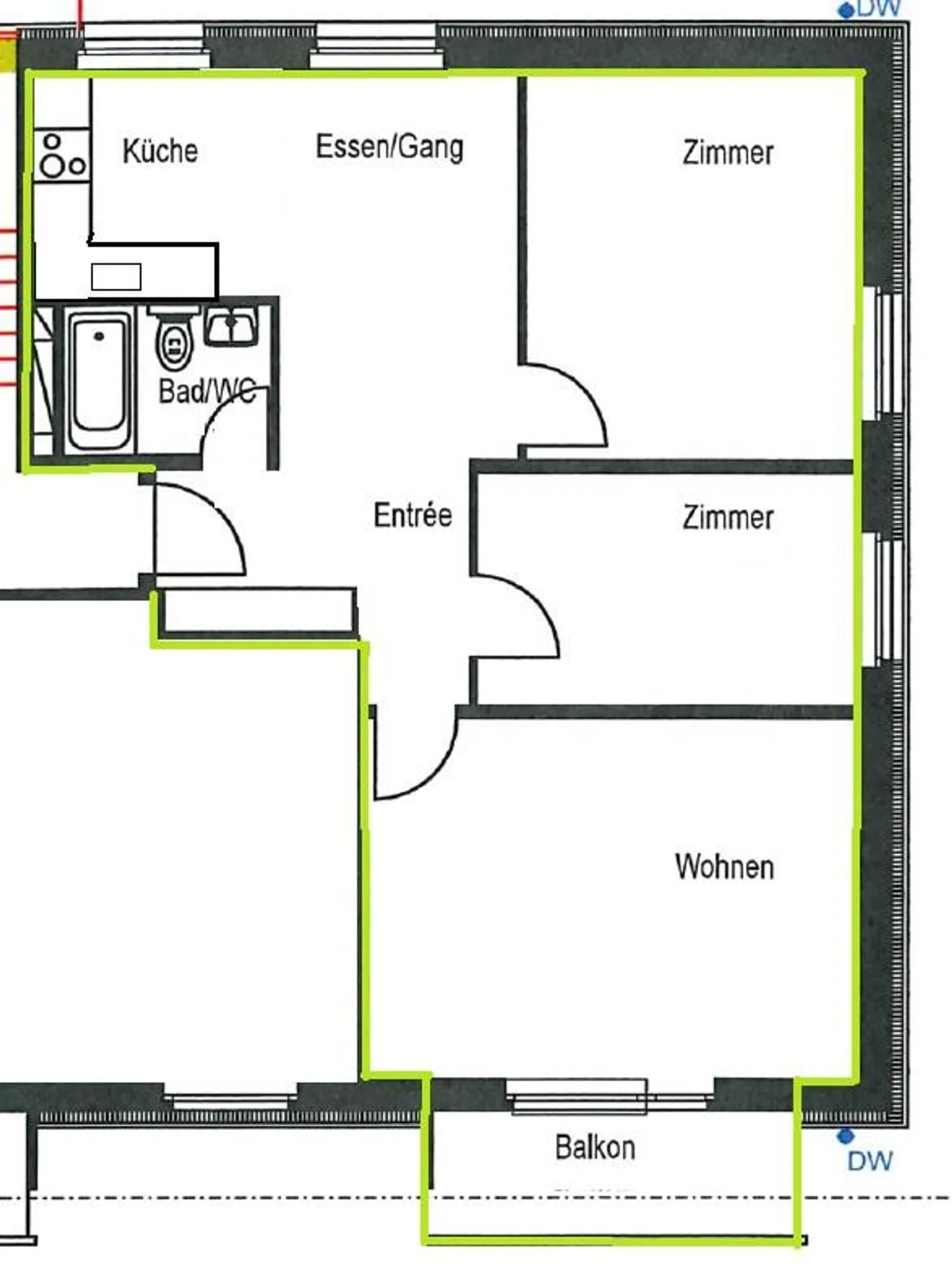 3 ½ rooms apartment, 8610 Uster - Foto 7 di 7