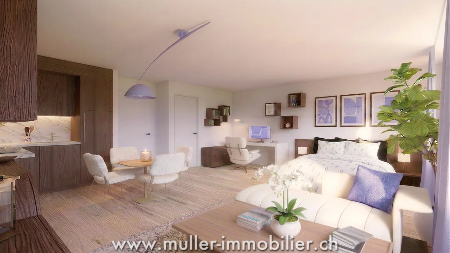 Studio Charmant à Siviriez - Photo 2 sur 12