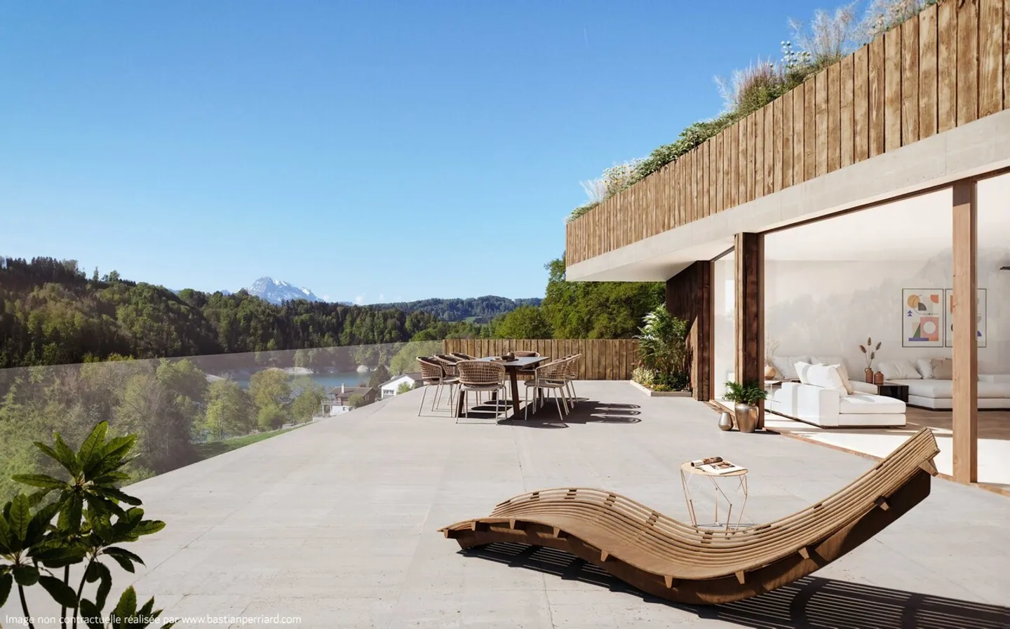 Luxus-Duplexwohnung in Rossens - Foto 3 von 7